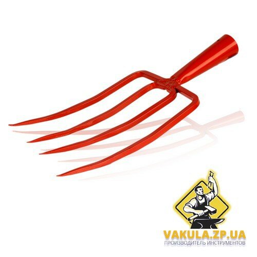 Вилы для копки земли усиленные 4 зуба цветные Вилы для копки земли усиленные 4 зуба цветные